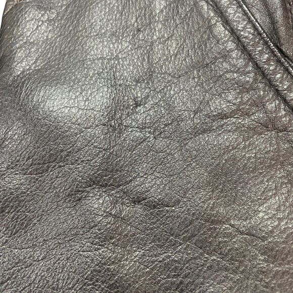 Vintage Black Leather Oversized Jacket Exotic Korea Moto Streetwear Baddie XL - Picture 4 of 16